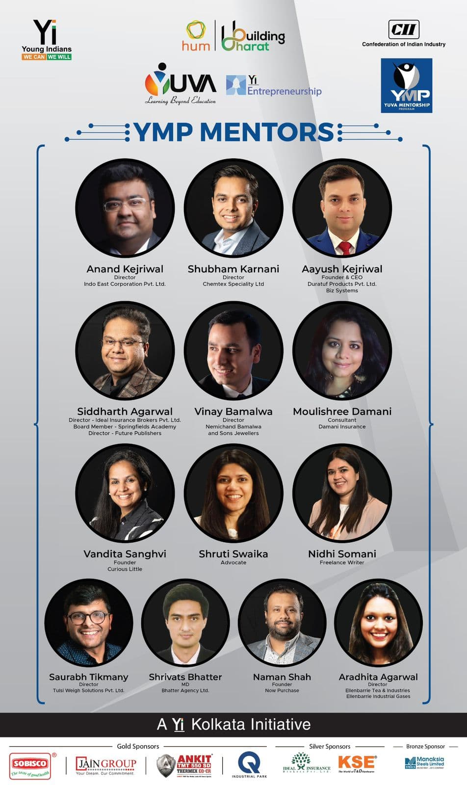 Final List of Mentors for our YMP!