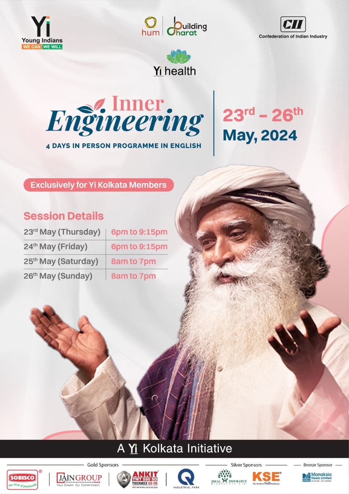 Yi24 | Inner Engineering Program in Kolkata By Isha Foundation