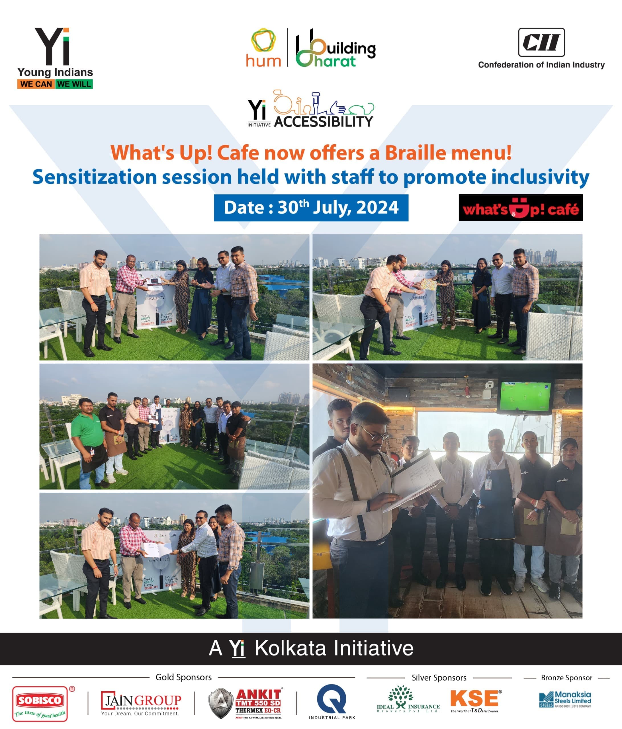 Yi24 | Accessibility - Braille Menu Card Launch at What's Up! Cafe